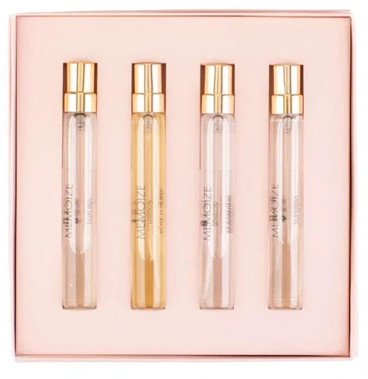 Collection II Set Memoize: Humanitas Extrait De Parfum Unisex 7.5 ml + Superbia Extrait De Parfum Unisex 7.5 ml + Luxuria Extrait De Parfum Unisex 7.5 ml + Rose Luxuria Eau De Parfum Unisex 7.5 ml