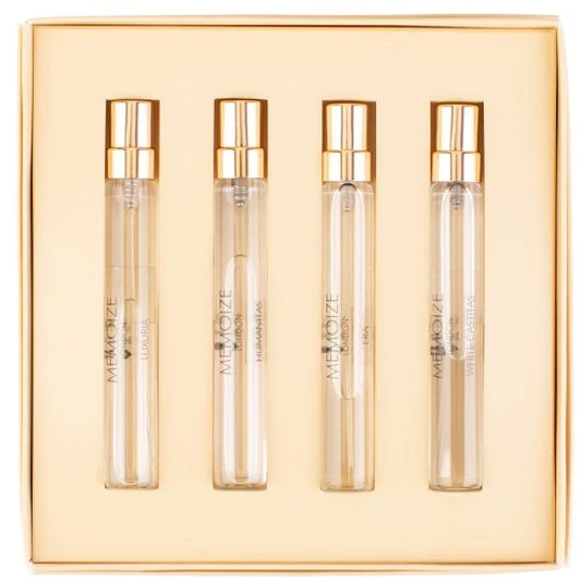 Collection III Set Memoize: Luxuria Extrait De Parfum Unisex 7,5 ml + Baltas Castitas Extrait De Parfum Unisex 7,5 ml + Era Extrait De Parfum Unisex 7,5 ml + Humanitas Extrait De Parfum Unisex 7,5 ml
