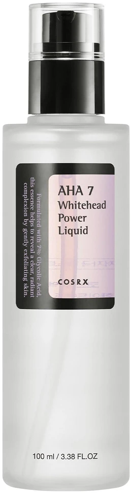 COSRX AHA 7 Whitehead Power Liquid Skystas veido odos šveitiklis su AHA rūgštimis, 100 ml
