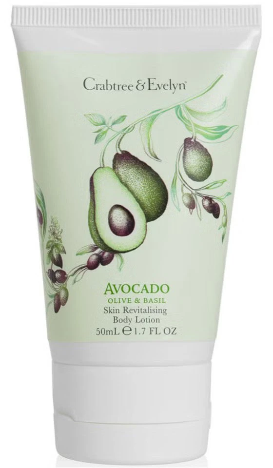 Crabtree & Evelyn Avocado Olive & Basil Revitalising Losjonas kūnui, 50 ml