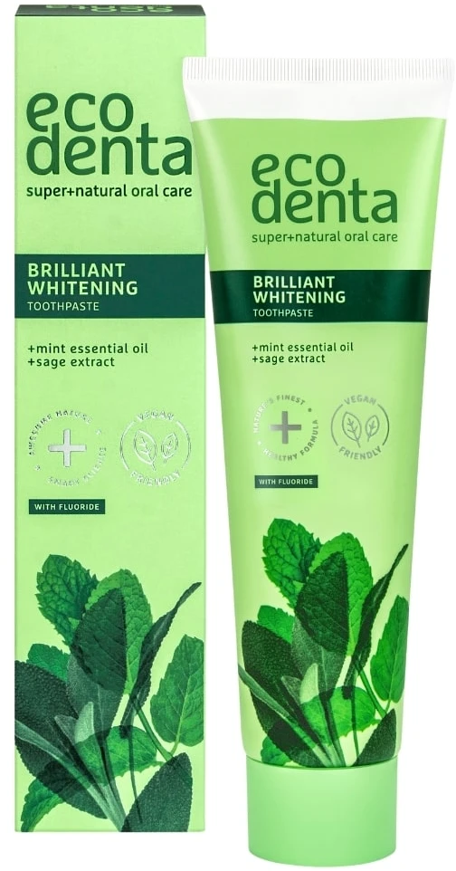 Ecodenta Mint - Šalavijų balinanti dantų pasta 100ml