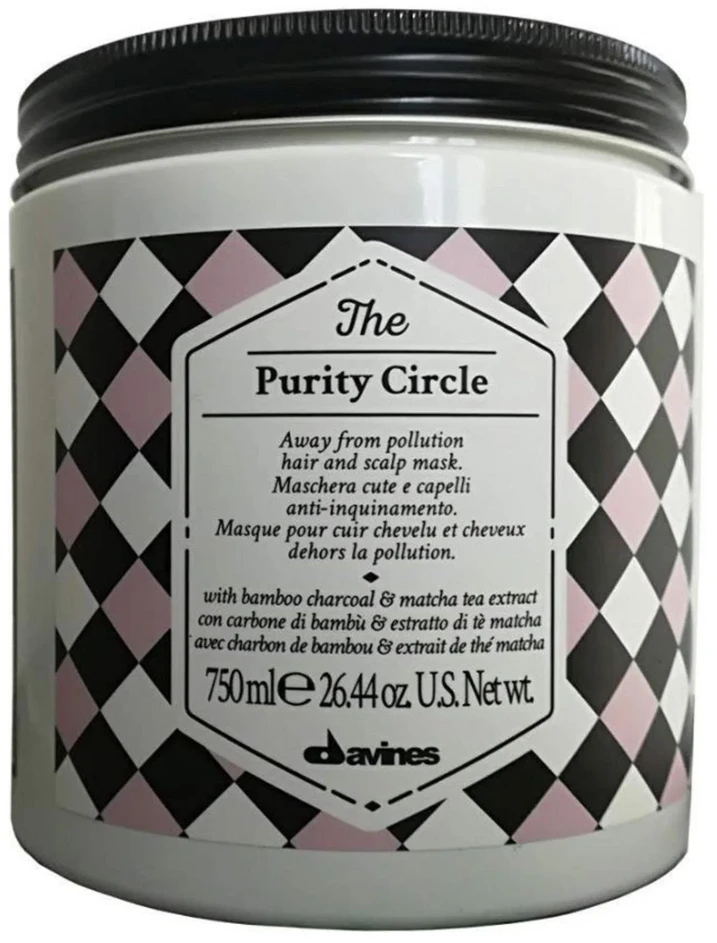 Davines THE CIRCLE CHRONICLES The Purity Circle Scalp Treatment Kreminis Mask valanti plaukų kaukė, 750 ml