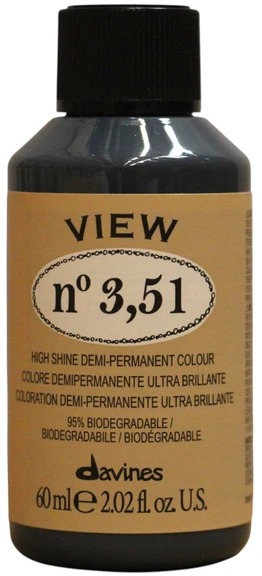 Davines View Demi-Permanent Hair Dye 3.51 , 60 ml