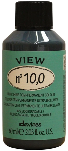 Davines View Demi-Permanent Hair Dye 10.0 , 60 ml