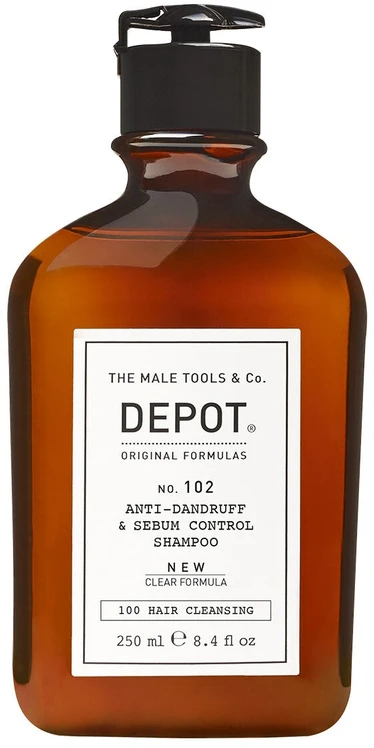 Depot, 100 Hair Cleansing No. 102, Botanical Complex, Hair Šampūnas, Nuo pleiskanų & Sebum Control, 250 ml
