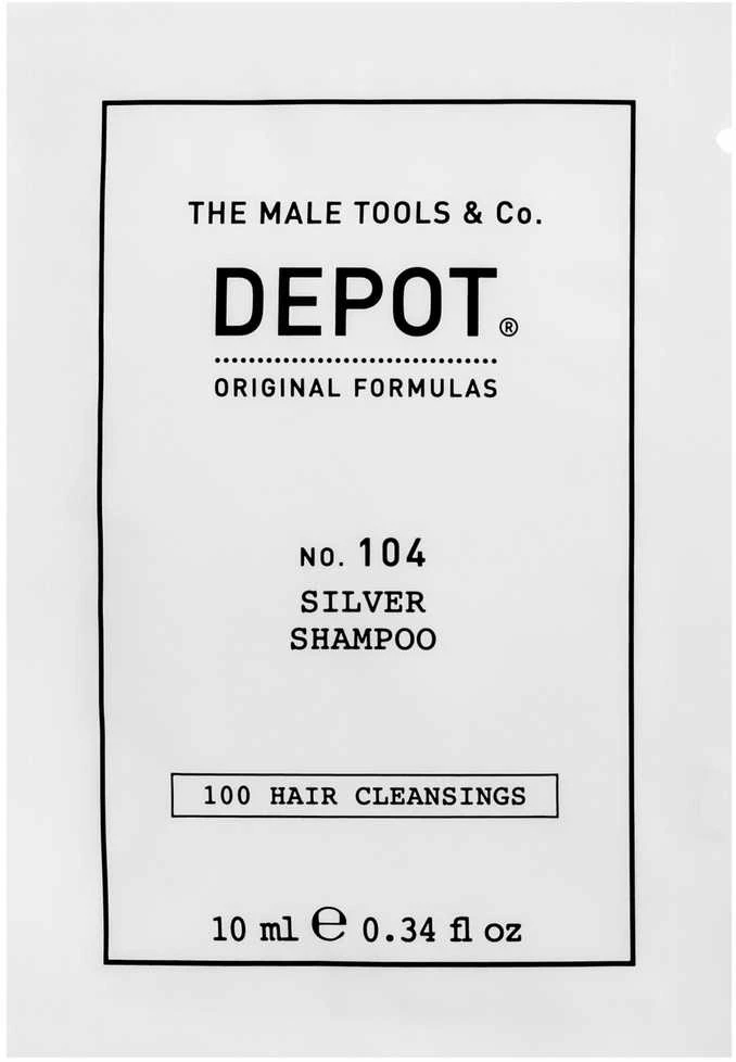 Depot, 100 Hair Cleansing No. 104, Botanical Complex, Hair Šampūnas, For Neutralisation Of Geltona Tones, 10 ml