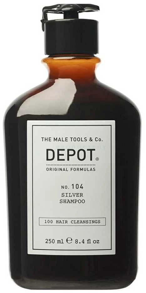 Depot 100 plaukų valymo priemonė Nr. 104 su botaniniu kompleksu, skirta neutralizuoti geltonus atspalvius, 250 ml