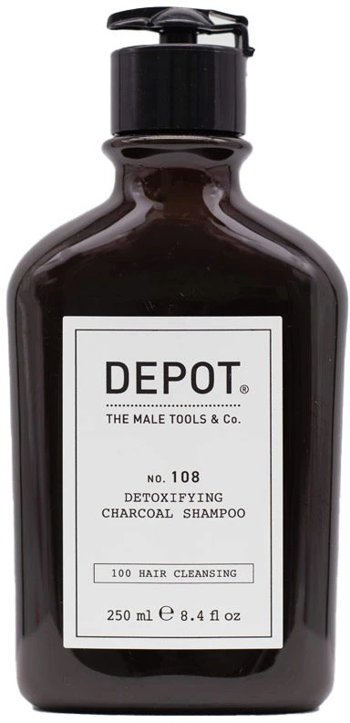 Depot, 100 Hair Cleansing No. 105, Charcoal, Hair Šampūnas, For Detoxing, 250 ml
