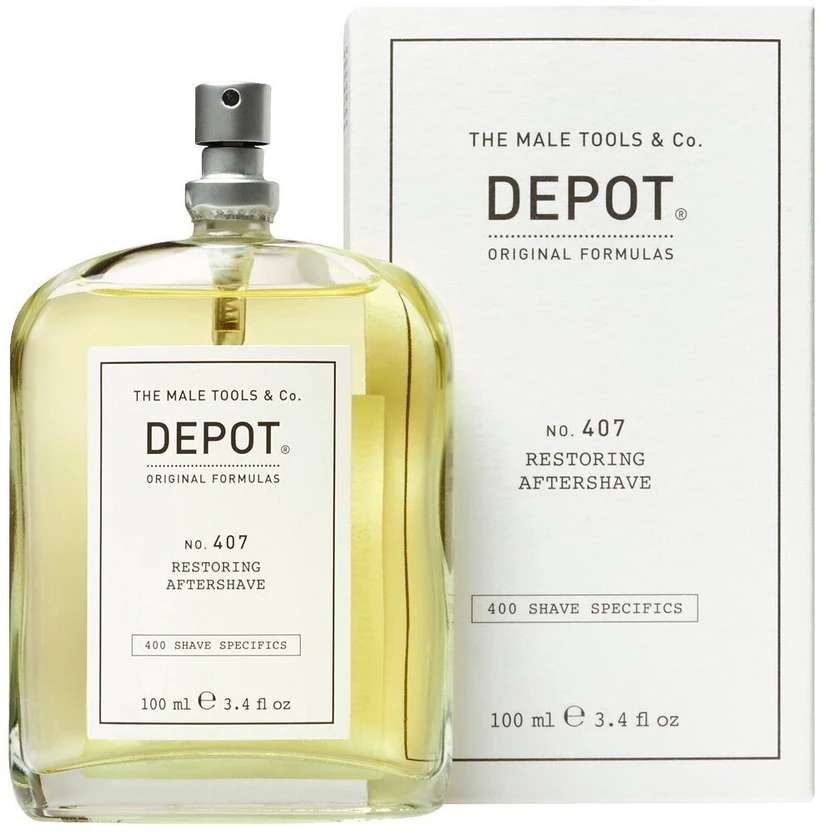 „Depot 400 Shave Specifications No. 407 Pro-Vitamin B5“ atkuriamasis ir gaivinantis losjonas po skutimosi, 100 ml