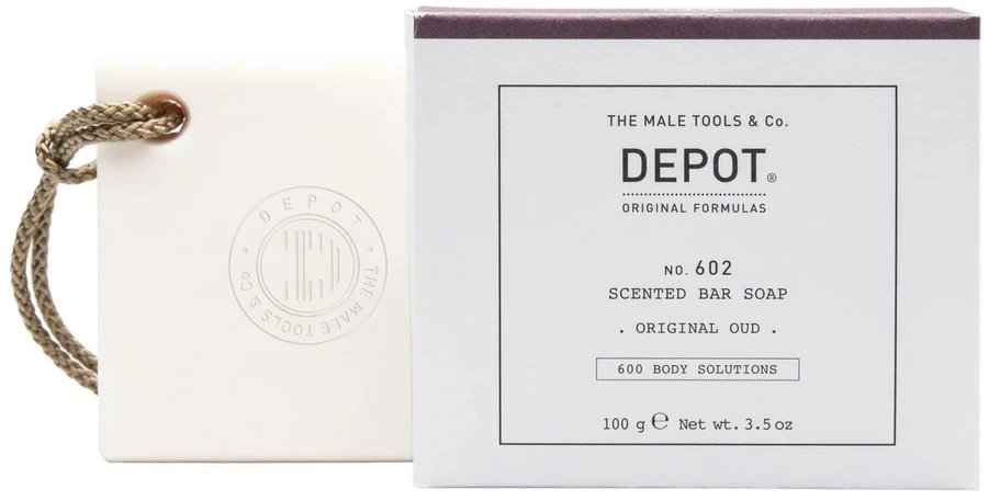 „Depot 600 Body Solutions No. 602 Botanical Complex Cleansing Original Oud“ kvapo muilo gabalėlis, 100 g