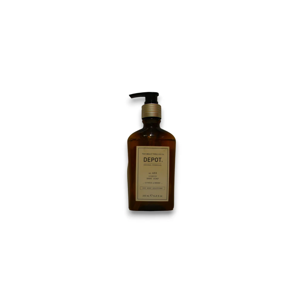 „Depot 600 Body Solutions No. 603“ skystas rankų muilas su citrusiniais vaisiais ir žolelėmis, sorbitolis, 200 ml