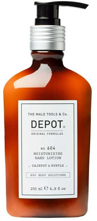 Depot No. 604 Drėkinamasis rankų losjonas „Kajeputas ir mirta“, 200 ml