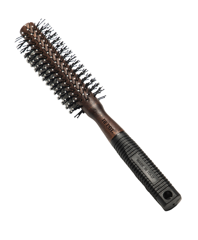 „Depot Accessories“ Nr. 724 apvalūs plaukai, juodas/rudas, S dydis, formavimui