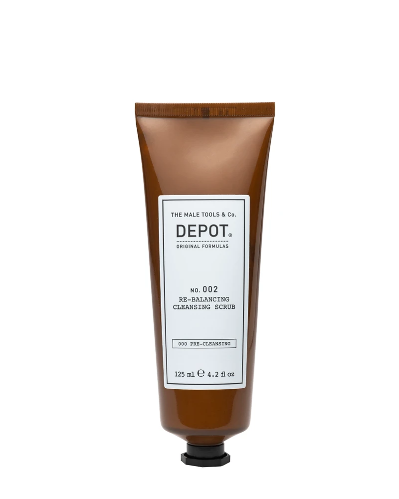 Depot No. 002 balansuojantis šveičiamasis galvos odos šveitiklis, 125 ml
