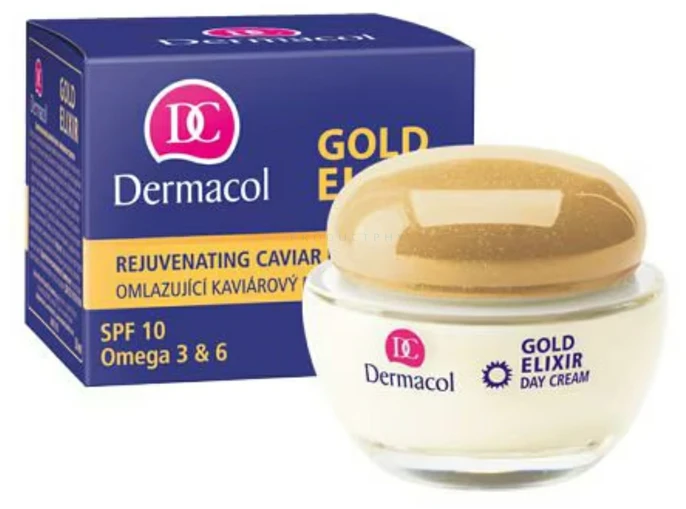 Dermacol Gold Eliksyras Day Kreminis moterims, 50 ml