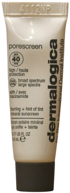 Dermalogica Porescreen Apsauga nuo saulės Sunscreen Kreminis For Face SPF 40, 5 ml