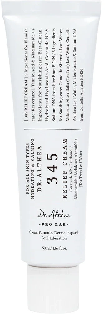 Dr.Althea 345 Relief Cream Atkuriamasis veido kremas, 50 ml