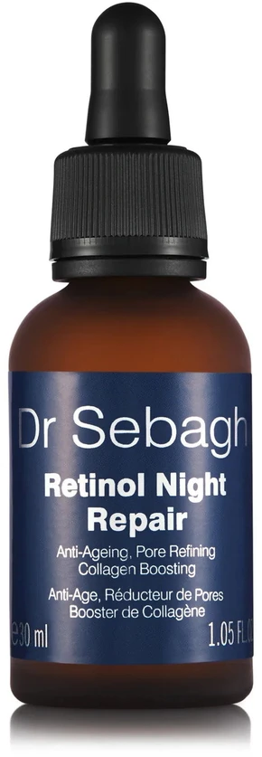 Dr. Sebagh Retinol Night Repair Hyaluronic Acid Anti-Ageing Night Serum veido serumas, 30 ml