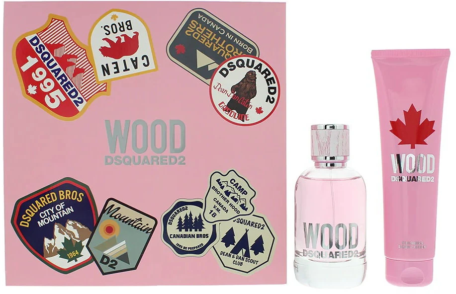 Dsquared2 Set Dsquared 2: Wood Eau De Toilette For Women, 100 ml + Wood Hydrating Losjonas kūnui Body, 150 ml