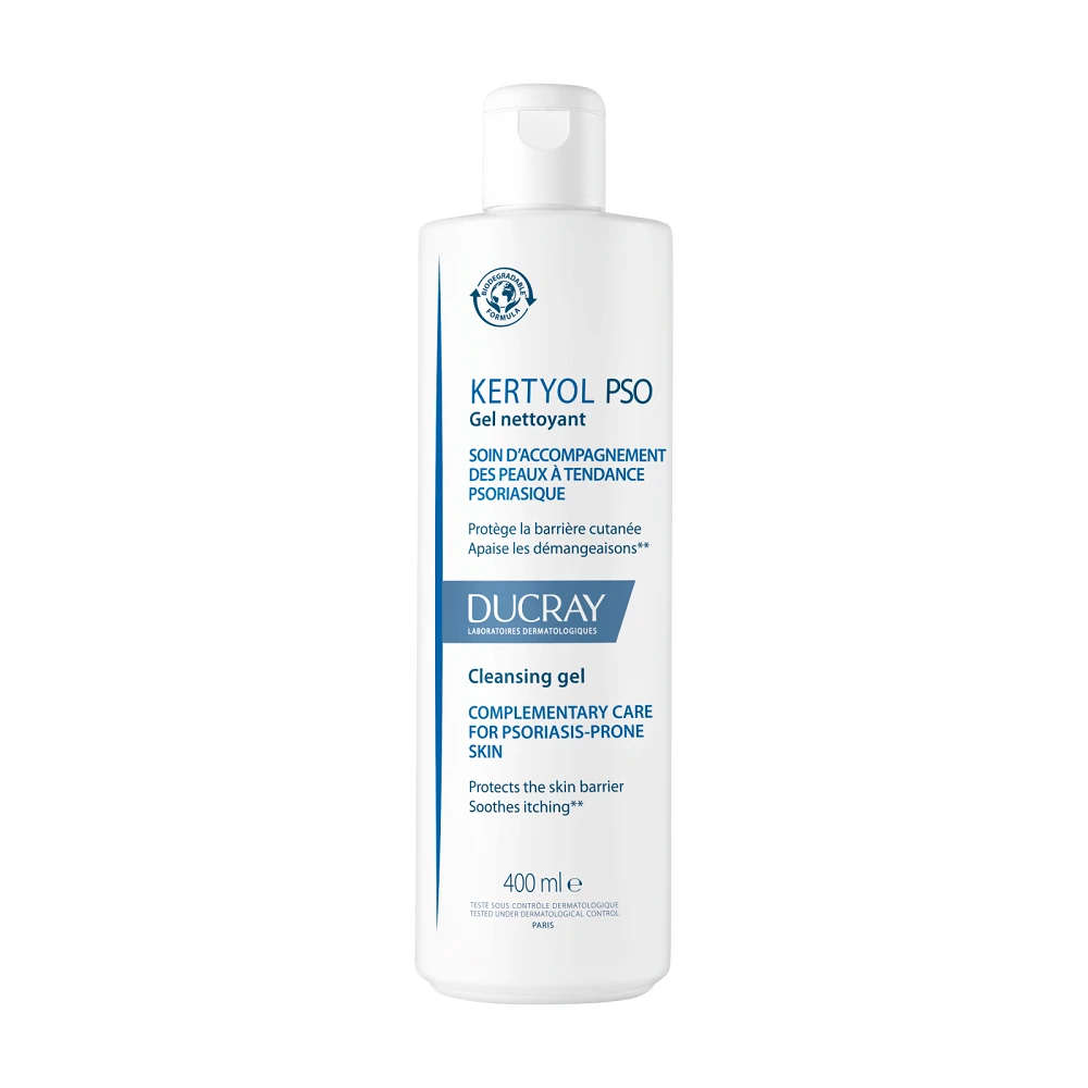 Veido ir kūno prausiklis Ducray Kertyol Pso Surgras Gel, 400ml