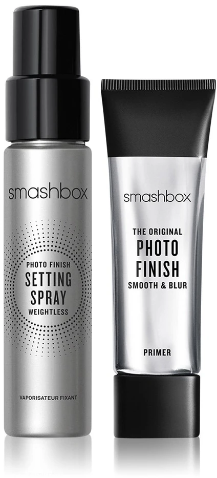 Duet Set Smashbox: Photo Finish Matte Finish Liquid Primer, 12 ml + Photo Finish Setting Purškiklis, 30 ml