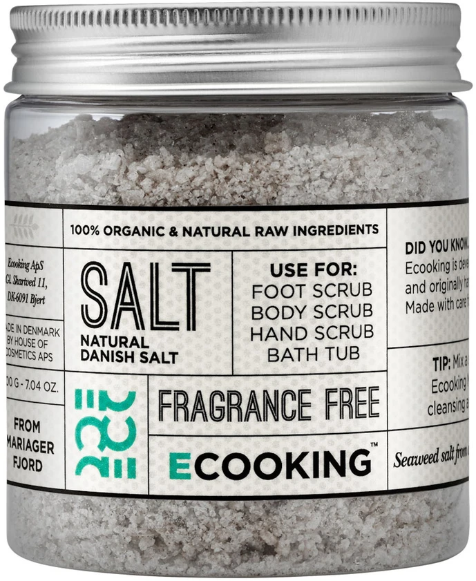 Ecooking Vegan Cleanse and Scrub Bath Salt, 200 g