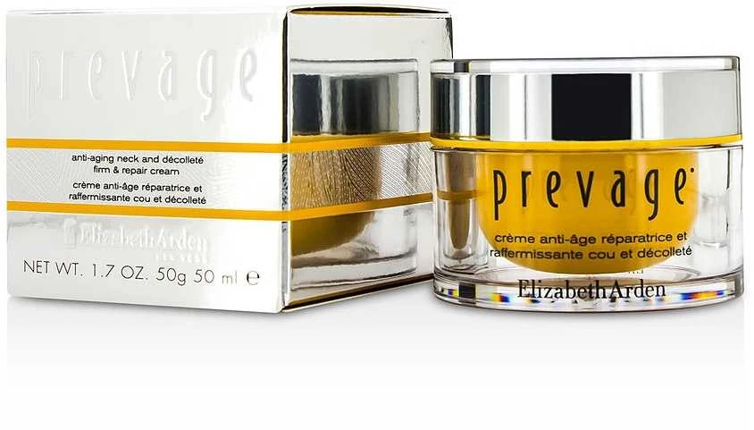 Elizabeth Arden Prevage Anti Aging kaklo ir dekoltė srities stangrinamasis ir atkuriamasis kremas 50ml