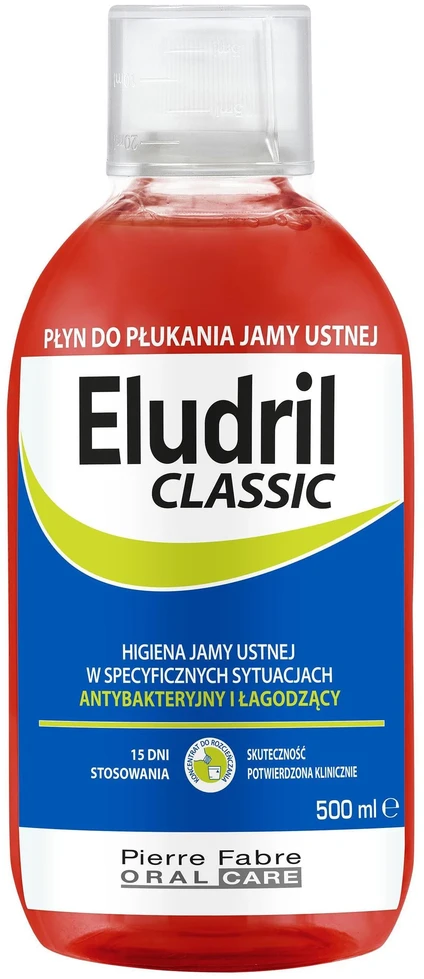 Eludril, Mouthwash, Anti-plaque, 500 ml
