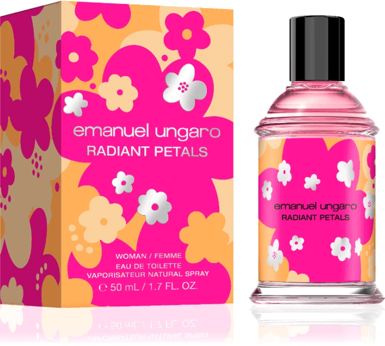 Emanuel Ungaro Radiant Petals EDT tualetinis vanduo moterims, 50 ml