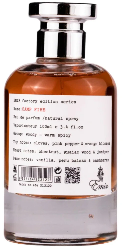 Emir Camp Fire Factory Edition EDP parfumuotas vanduo unisex, 100 ml
