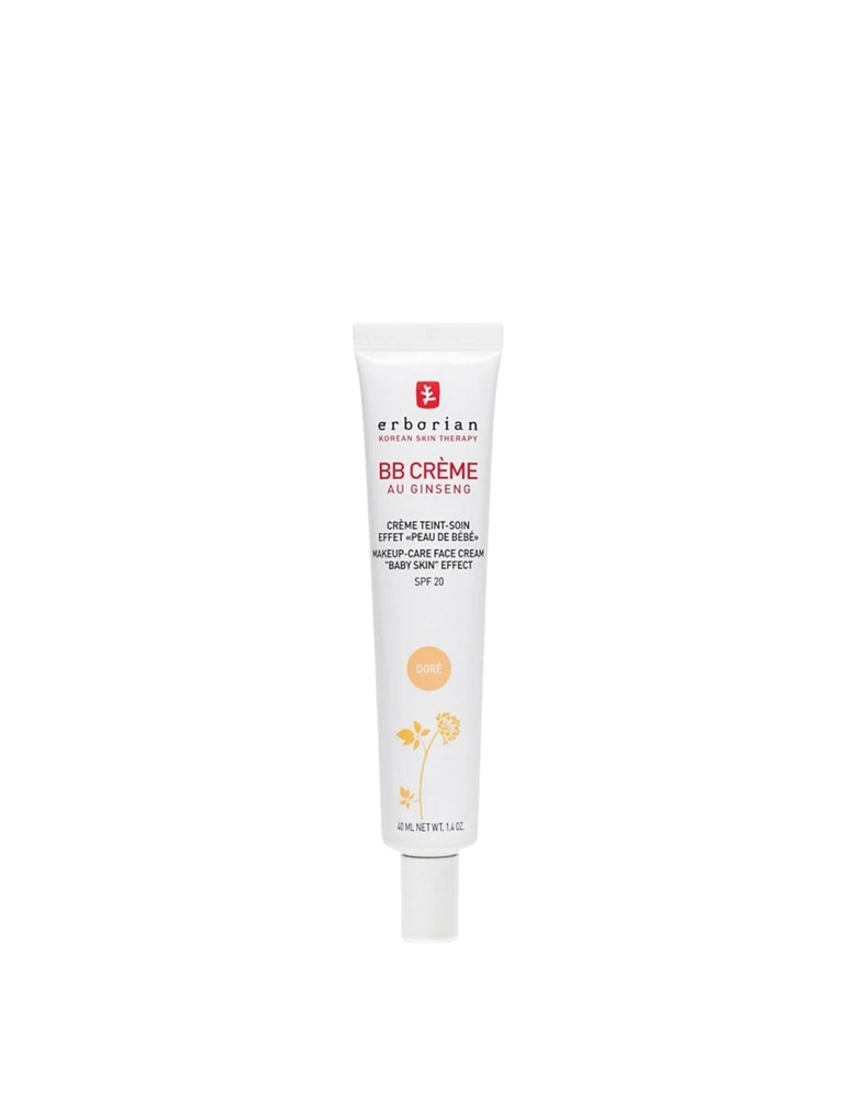 Veido kremas Erborian BB Crème Au Ginseng SPF20, 40 ml, spalva: Clair