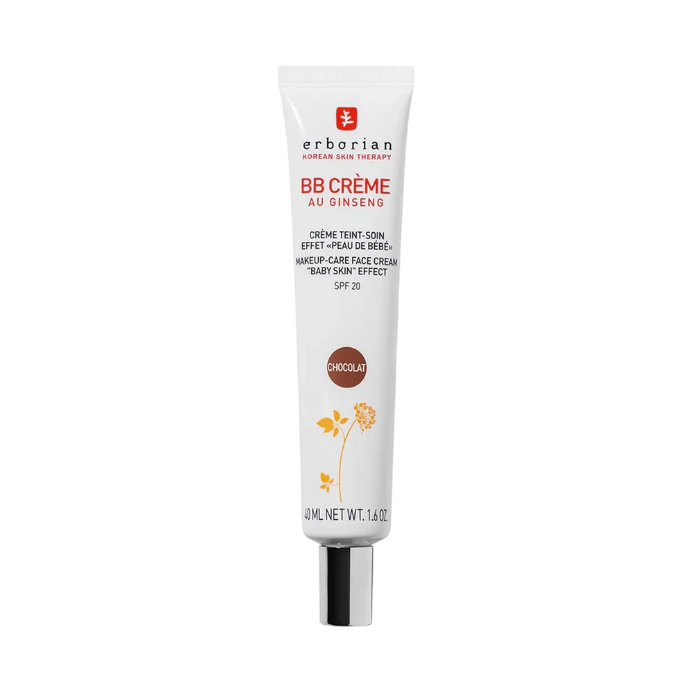 Erborian BB veido kremas su ženšenio ekstraktu ir SPF 20, spalva: Chocolate, 40 ml