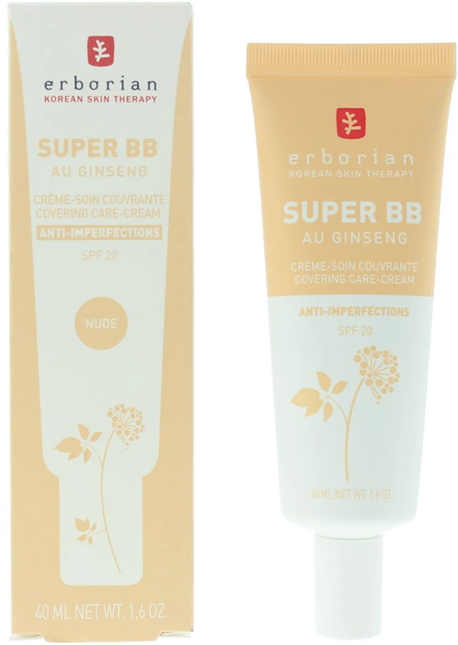 BB veido kremas Erborian Super BB su ženšeniu Nude 40ml