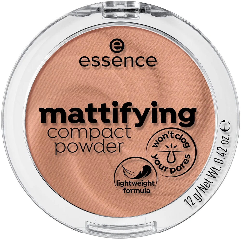 "Essence Cosmetics" kompaktinė pudra "Matificantes 02-Soft rusvai gelsvas" 12g