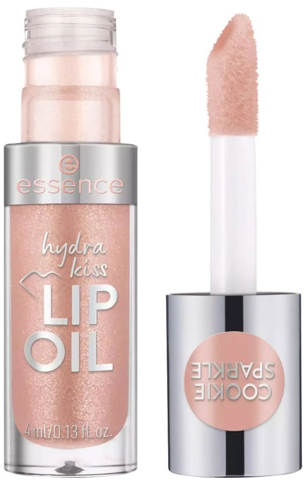 „Essence Hydra Kiss Gloss“ lūpų aliejus, 09 „Cookie Sparkle“, 4 ml