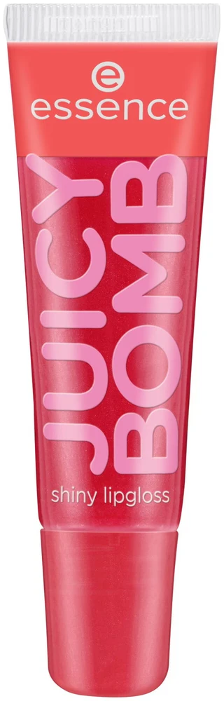 Essence Juicy Bomb vaisių aromato lūpų blizgesys spindinčioms lūpoms, atspalvis: 104-Poppin' Pomegranate, 10 ml