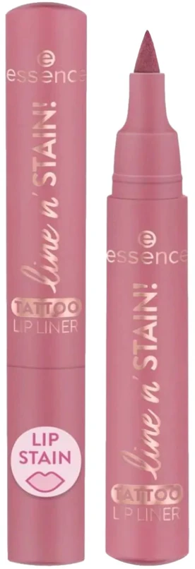 Essence Cosmetics Tattoo Line N'stain! Perfilador De Labios 01-Everyone's Nude-Rožinė 2,, 5 ml