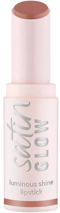„Essence Satin Glow Luminous Kreminis“ lūpų dažai 01 „Whole Latte Love“ 3,5 g