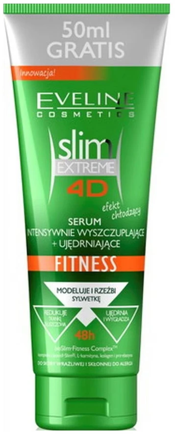 Eveline Cosmetics Slim Extreme 4D anticeliulitinis ir liekninantis kūno serumas kasdieniam naudojimui, 250 ml