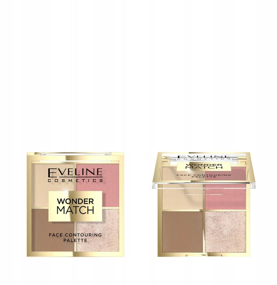 Eveline Cosmetics Wonder Match veido kontūravimo paletė 02, 10 g