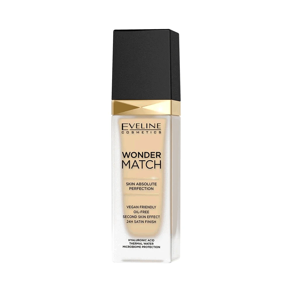 Eveline Cosmetics Eveline Wonder Match Skin Absolute Perfection 05 šviesus porcelianas, 30 ml