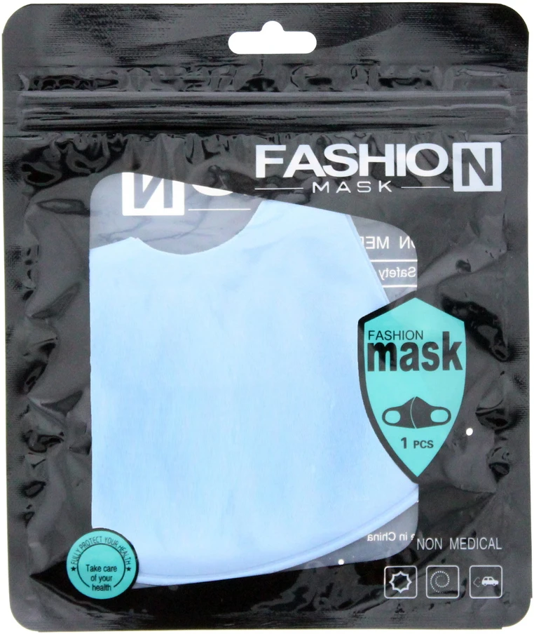 Fashion Fashion, Fashion, Textile Mask, Mėlyna, Reusable, Unisex Unisex