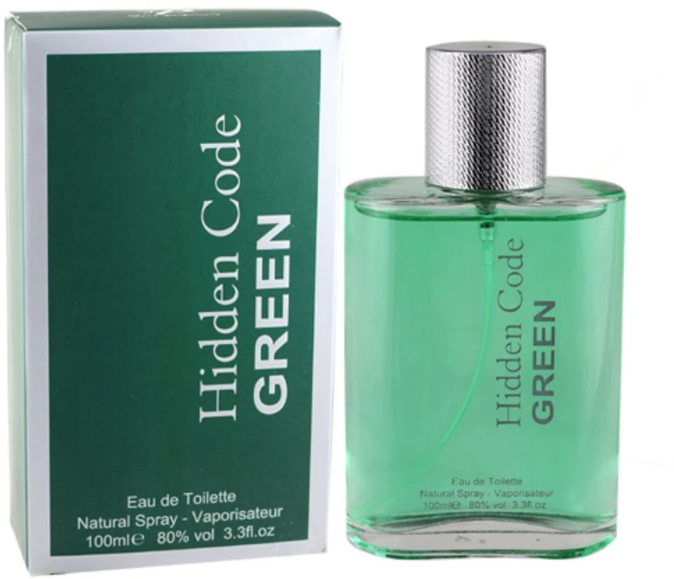 Fine Perfumery Hidden Code Žalias EDT tualetinis vanduo vyrams, 100 ml