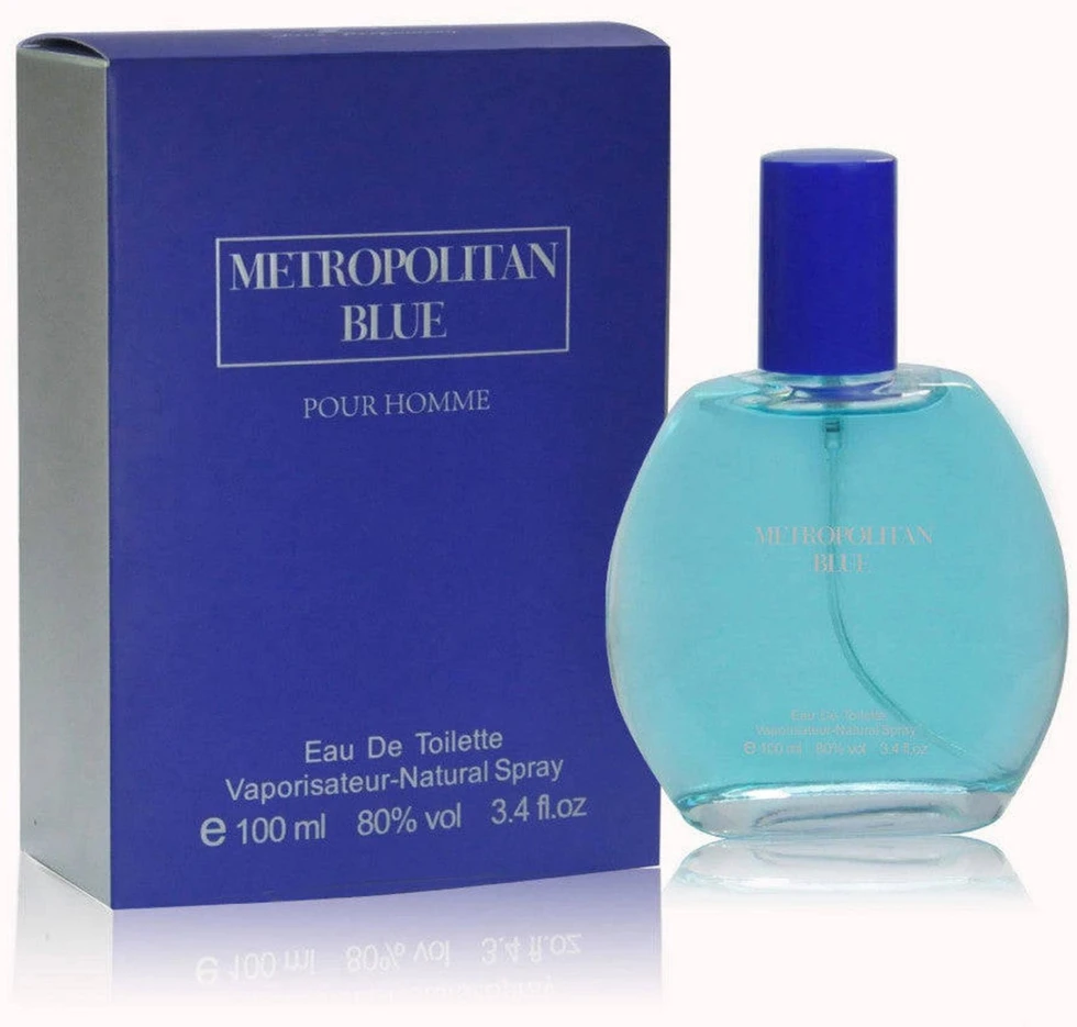 Fine Perfumery Metropolitan Mėlyna EDT tualetinis vanduo vyrams, 100 ml