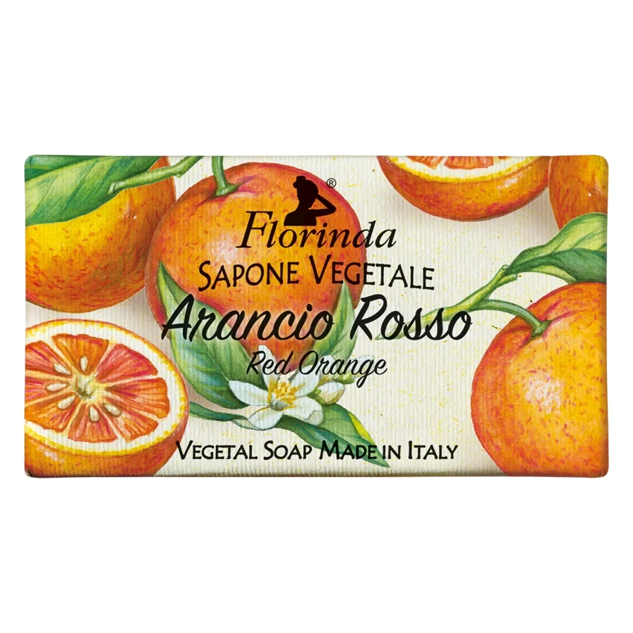 La Dispensa Florinda muilas augalinis, rankų darbo, parfumuotas, Raudonojo Apelsino aromato, 100 g