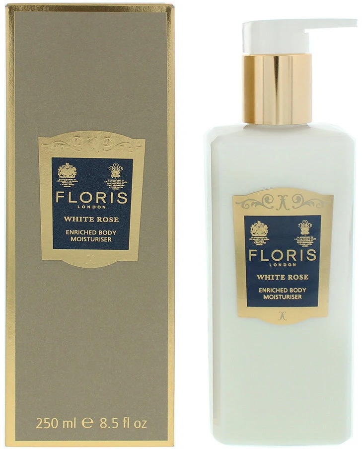 Floris Of London Baltas Rose Luxury Losjonas kūnui Body, 250 ml