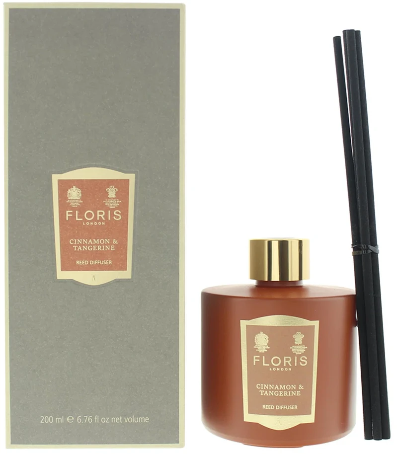 Floris Of London Cinnamon & Tangerine Reed Aroma Reed Diffuser Brown, 200 ml