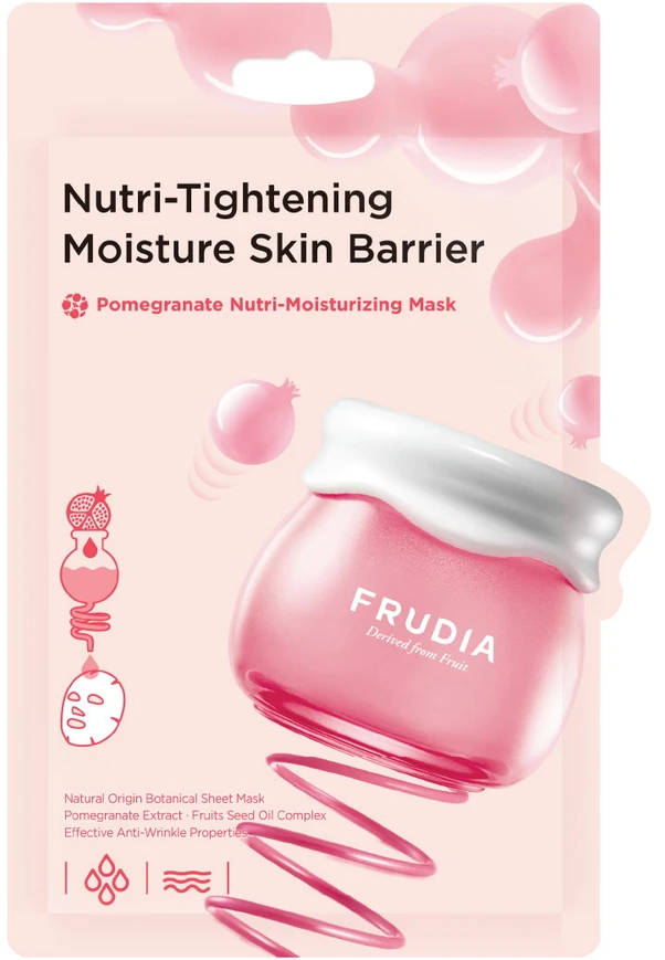 Frudia Nutri-Tightening Moisture Skin Barrier lakštinė kaukė su granatais (1 vnt.)-20ml