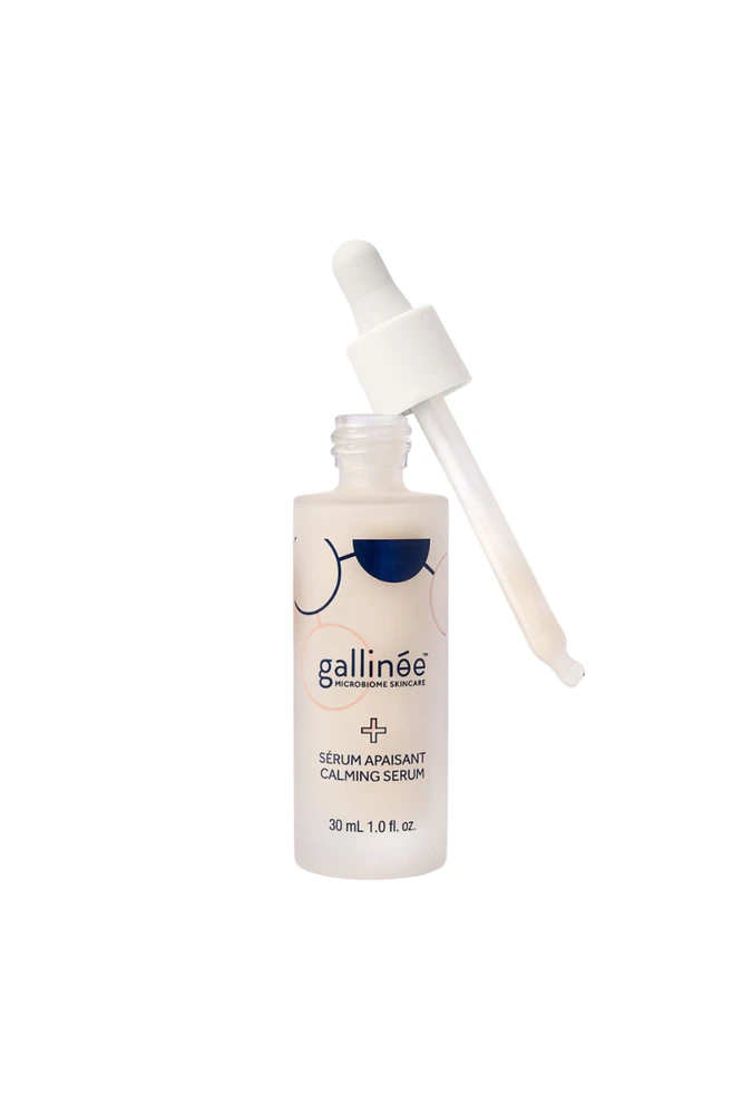 „Gallinee Microbiome Skincare“ raminamasis kasdienis veido serumas su prebiotikais, probiotikais ir postbiotikais, 30 ml