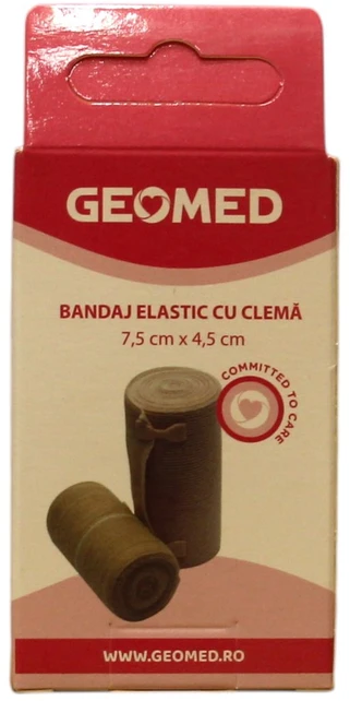 Creativ Company Geomed Elastic Bandages With Clips, 7.5 cm x 4.5 m Unisex